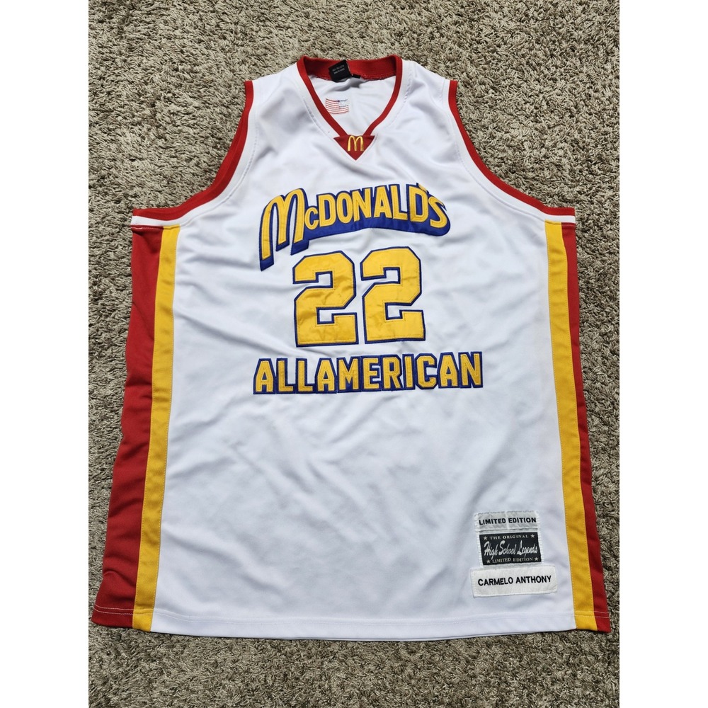 Carmelo Anthony All‎ American High School Legends Mcdonalds jersey sz 52 Limited